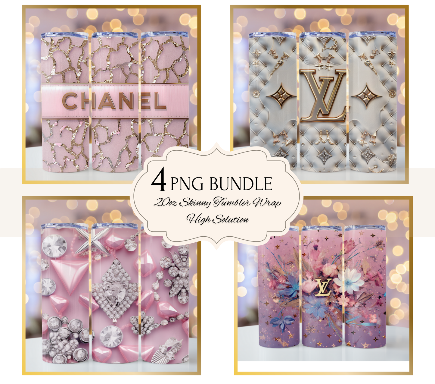 #FashionTumbler #LuxuryTumblerWraps #DesignerSublimation #ChicDrinkware #TrendyTumbler #HighFashionDesigns #DigitalTumblerWraps #SublimationArt #LuxuryAesthetic