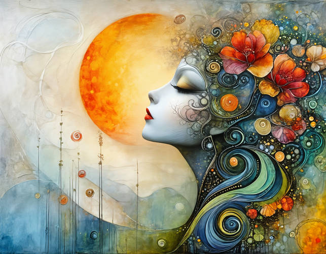 12Png Enchanting Celestial Women Digital Art – Mystical Fantasy Female Portraits with Floral Elements, Moon, Stars, and Elegant Dresses – High-Resolution Instant Download for Wall Art, Sublimation, Prints, Home Décor, Digital Projects, and More