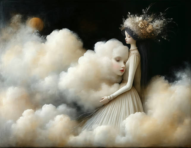 12Png Enchanting Celestial Women Digital Art – Mystical Fantasy Female Portraits with Floral Elements, Moon, Stars, and Elegant Dresses – High-Resolution Instant Download for Wall Art, Sublimation, Prints, Home Décor, Digital Projects, and More